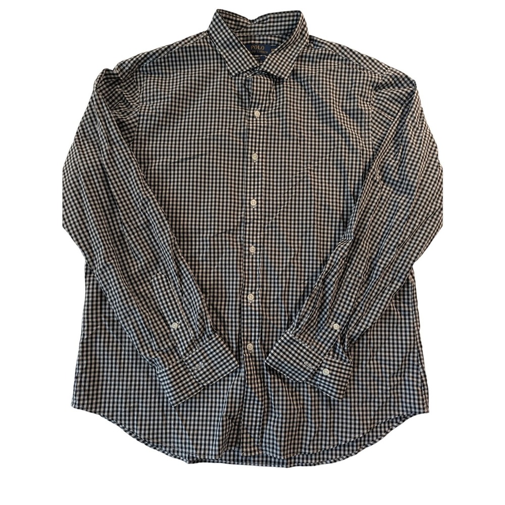 Polo Ralph Lauren Men's Gingham Check button down shirt XXL slim fit Classic